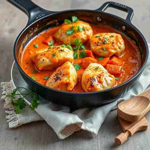 Creamy Paprika Chicken Recipe: Easy One-Pan Fricassee